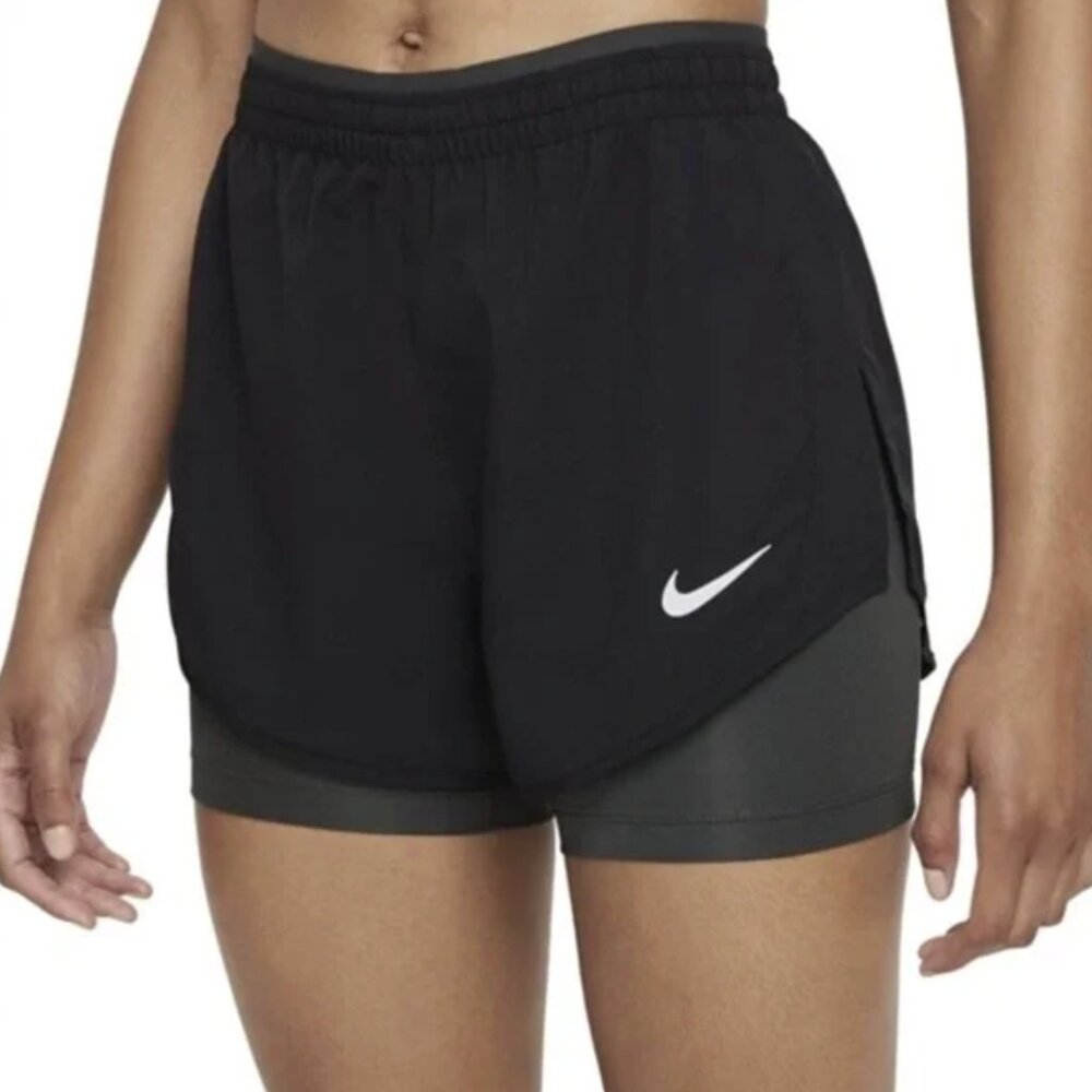 Nike Dri-Fit Black Athletic Shorts w/ Built-in Spandex – Women’s Large